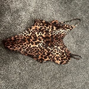 cheetah print one piece